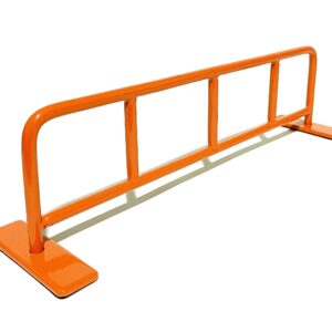 FLVFF Fingerboard Rail Bike Rack Metal Solid Steel Grind Rails Ramp and Skate Parks (BR) (Orange)