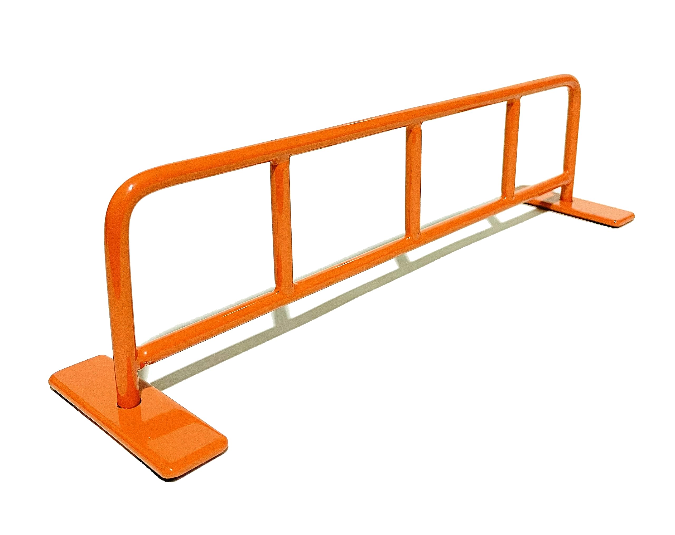 FLVFF Fingerboard Rail Bike Rack Metal Solid Steel Grind Rails Ramp and Skate Parks (BR) (Orange)