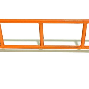 FLVFF Fingerboard Rail Bike Rack Metal Solid Steel Grind Rails Ramp and Skate Parks (BR) (Orange)