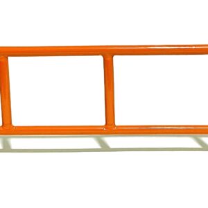 FLVFF Fingerboard Rail Bike Rack Metal Solid Steel Grind Rails Ramp and Skate Parks (BR) (Orange)