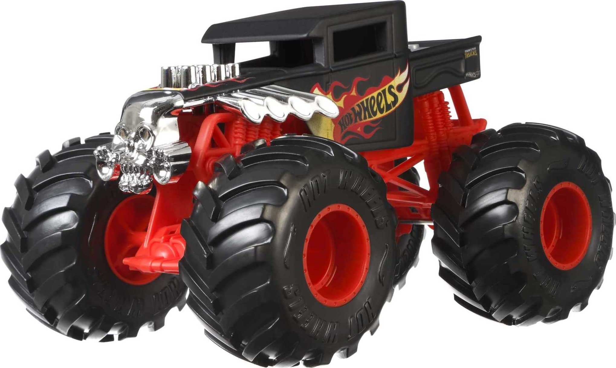 Hot Wheels Toy Monster Trucks, Oversized Die-Cast Bone Shaker in 1:24 Scale, Play Vehicle for Kids & Collectors