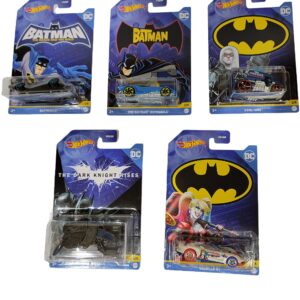 Hot Wheels Batman 2022 Batmobile Complete Set of 5 Diecast Vehicles Mix 3 from HDG89-956C Release