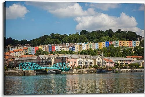 Hotwells from Spike Island Canvas Wall Art Decor Paintings Pictures for Bedroom Wall Decor Above Bed Living Room Wall Decoration Bathroom Office Artwork