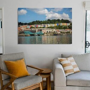 Hotwells from Spike Island Canvas Wall Art Decor Paintings Pictures for Bedroom Wall Decor Above Bed Living Room Wall Decoration Bathroom Office Artwork