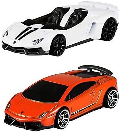 Race Lamborghini Superleggera Trofeo 5-Pack Cars Exotic Bundled with Murciélago + Huracán + Aventador J + Veneno Bugatti Aston Martin Lotus 2 Items