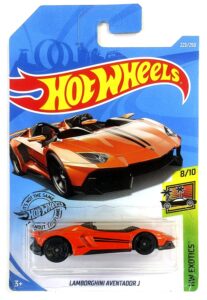 hot wheels 2019 hw exotics - lamborghini aventador j, orange 223/250