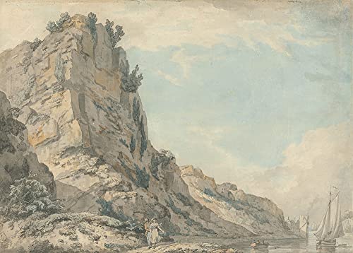 ArtDirect St. Vincent's Rock, Clifton, Bristol with Hotwell's Spring House in the Distance 20x14 UnFramed Museum Art Print Poster Ready for Framing by Francis Wheatley (English, 1747-1801)