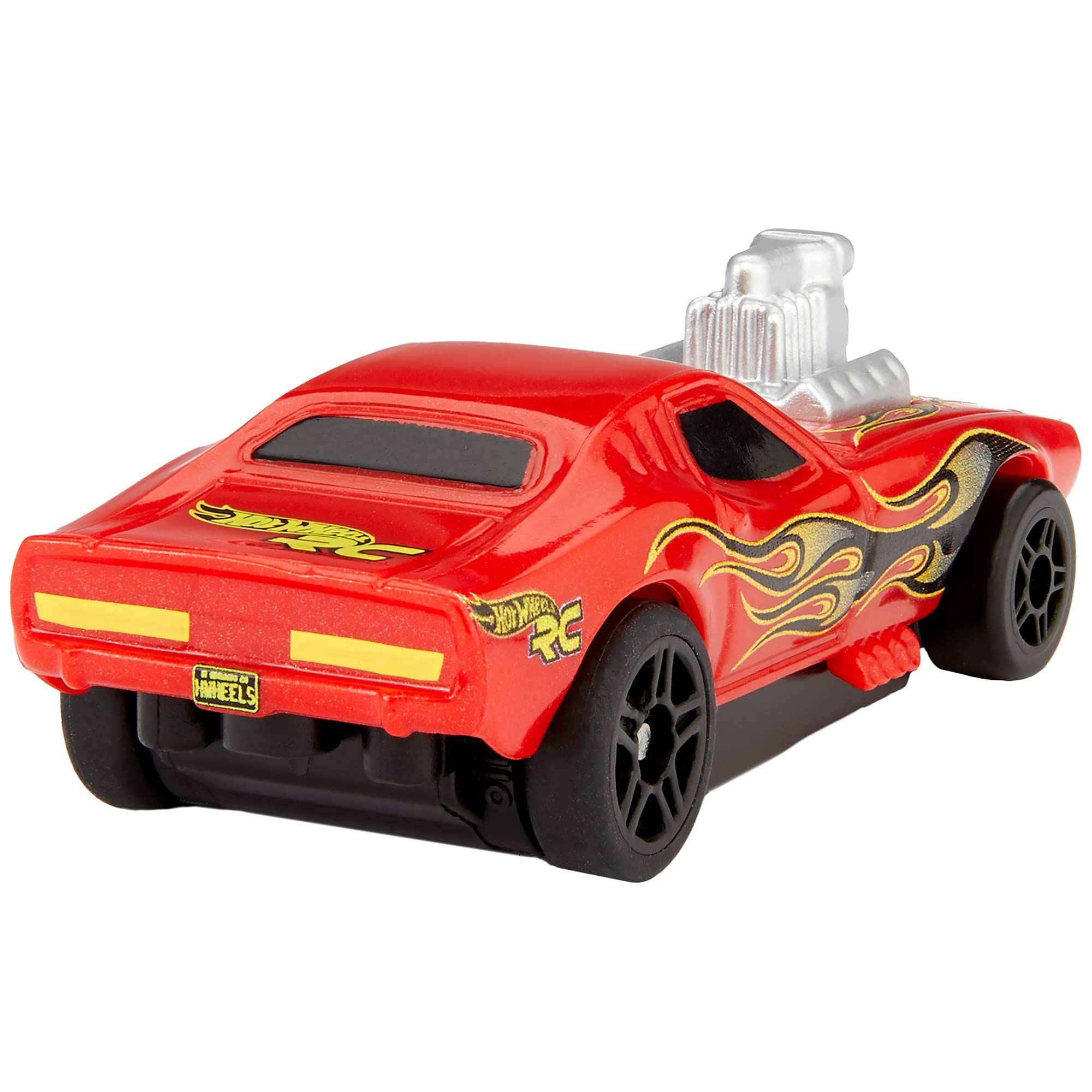 Hot Wheels RC Car, Remote-Control Rodger Dodger in 1:64 Scale, Race On and Off Track, includes Track Adapter​​