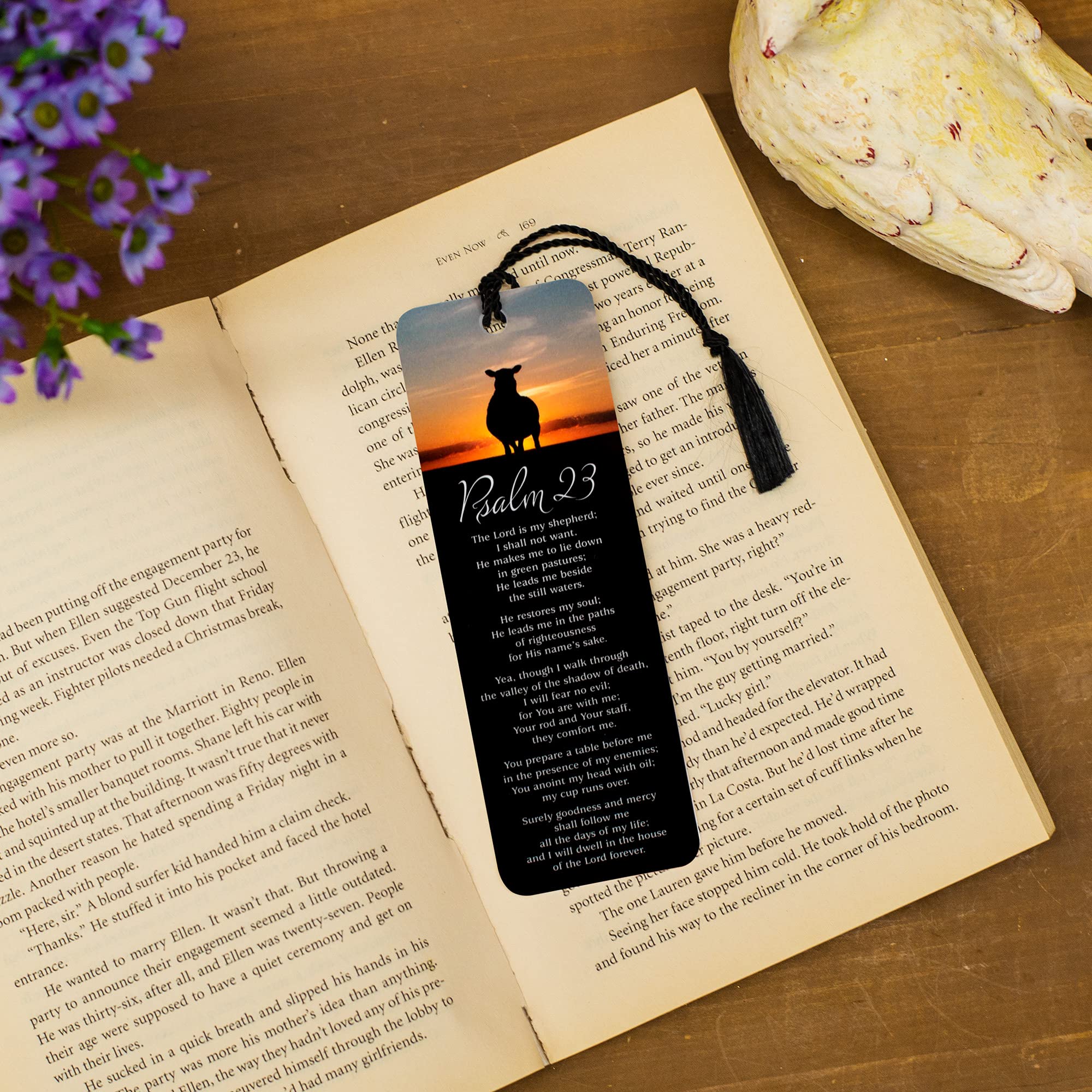 Dicksons Shepherd Sunset Black 6 x 2 Cardstock Keepsake Tassels Bookmarks Pack of 12