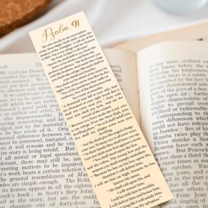 Bible Verse Psalm 91 Christian Bookmarks, Christian Bookmark, Page Marker divider, Christian Gifts for Men Woman Father Mother Faith Hope Encouragement (Pack of 12)