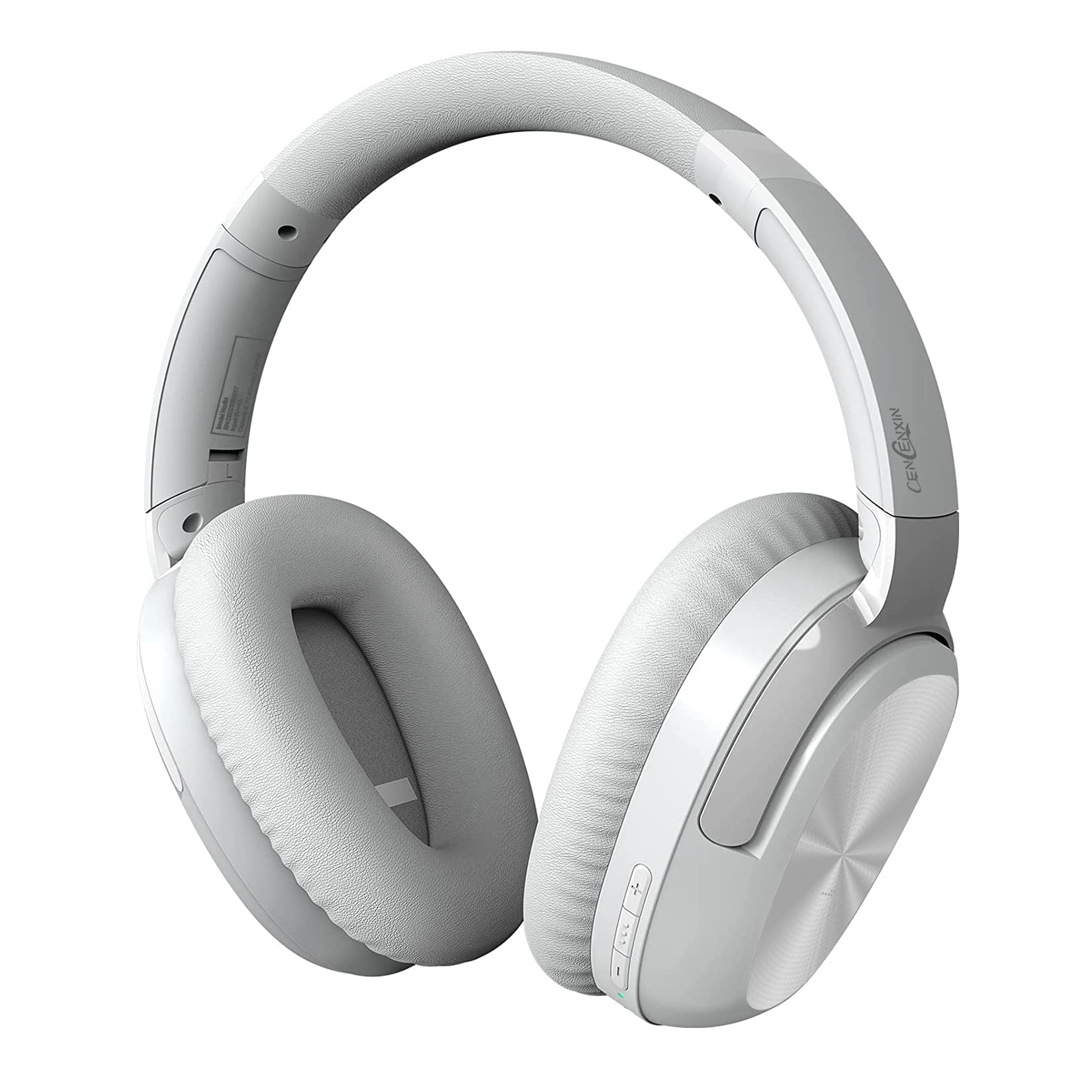 CENCENXIN-S4 Over-Ear Active Noise Cancelling Headphones Foldable Headphones Bluetooth Headphones-with Mic 80H Playtime Comfortable Earcups(Grey)