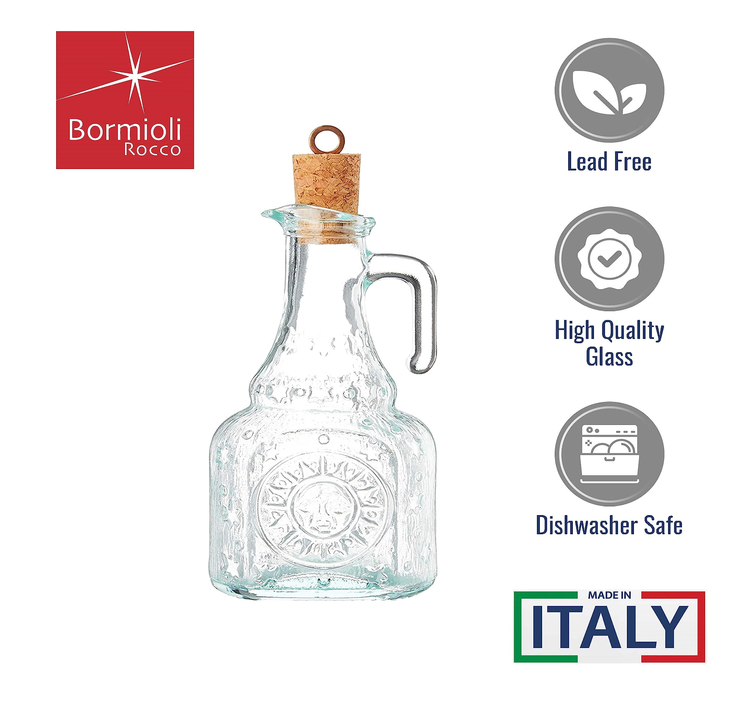 Bormioli Rocco Country Home Helios Oil Bottle, 8-Ounce