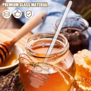 Healvian Coffee Syrup Coffee Syrup Drink Dispenser Honey Stirring Stick Household Honey Stir Stick Handle Honey Container Rod, Transparent Coffee Syrup Drink Dispenser Drink Dispenser