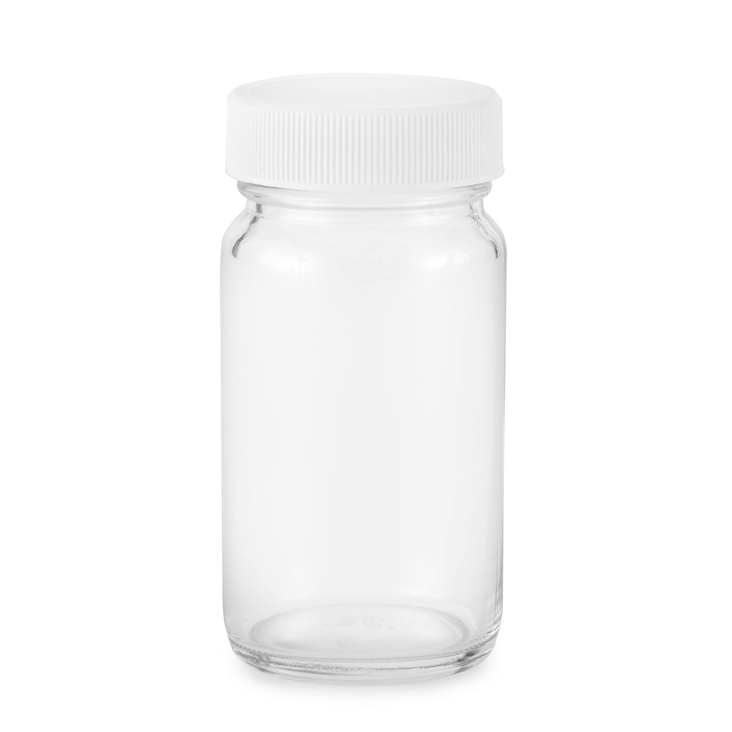 Stock Your Home Glass Shot Bottles with Caps (8 Pack) 2 Oz Juice, Wellness, or Ginger Shots Bottle - Leak Proof, Dishwasher Safe, Mini Jars with Plastic Lids - Reusable Small Juicing Containers