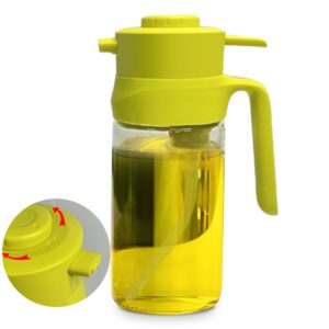 Jenyolon Oil Dispenser, Ration Oil and Vinegar Dispenser 17 Oz, Non-Drip Spout Olive Oil Dispenser Wide Opening for Easy Refill and Cleaning, Oil Dispenser Bottle for Kitchen Vinegar, Soy Sauce