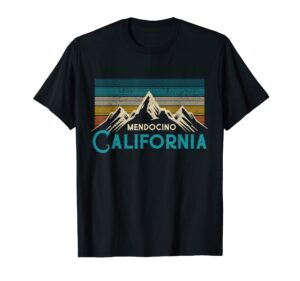 mendocino california mountains vintage souvenir gift t-shirt