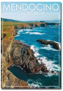 mendocino, california, coast fridge magnet size 2.5" x 3.5"