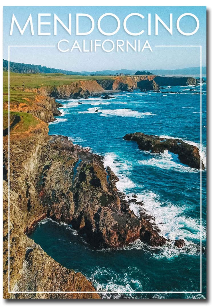 Mendocino, California, Coast Fridge Magnet Size 2.5" x 3.5"