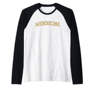 mendocino college 02 raglan baseball tee