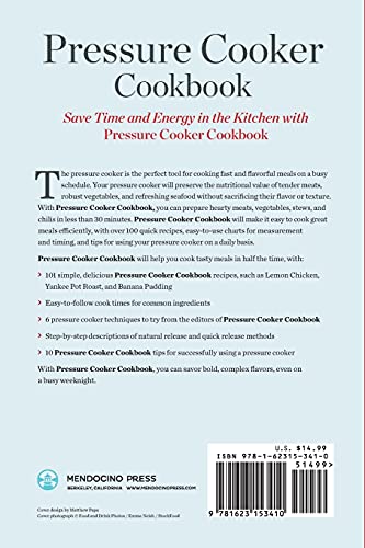 Pressure Cooker Cookbook: Over 100 Fast and Easy Stovetop and Electric Pressure Cooker Recipes