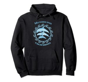 mendocino california tribal dolphins ocean animals pullover hoodie