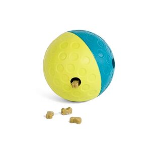 outward hound nina ottosson treat tumble interactive treat ball dog puzzle dog enrichment dog toy, level 1 beginner, blue, small