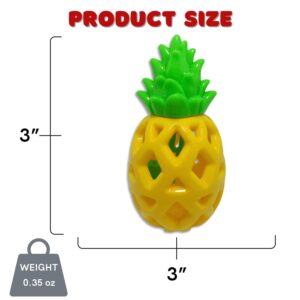 Steel Dog Treaters Pineapple, Dog Toy for Boredom and Stimulation, Treat Dispensing, Interactive Dog Puzzle Toys for Small, Medium, Large Breed