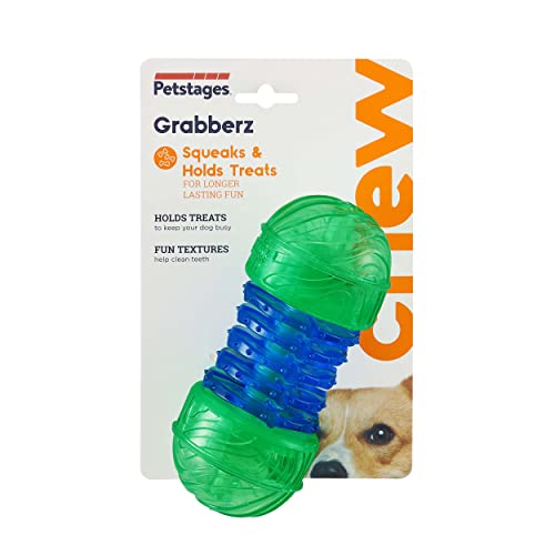 Petstages Grabberz Squeaky Dog Toy Treat Dispenser