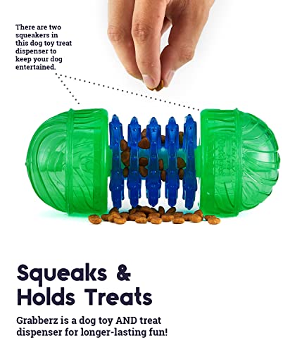 Petstages Grabberz Squeaky Dog Toy Treat Dispenser