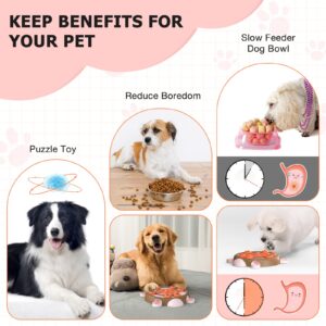 WINGPET Dog Puzzle Toys, Interactive Dog Toys, Turtle Dog Enrichment Toys for Puppy Mentally Stimulating Treat Dispenser Dog Treat Puzzle Feeder for Small, Medium and & Large Dogs Treat Training