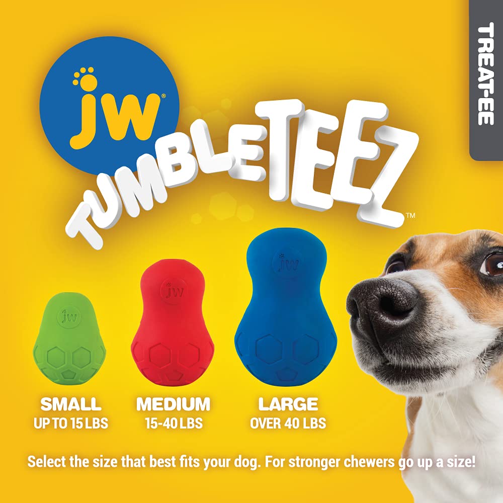 JW Tumble Teez Puzzler Treat Dispenser, Medium