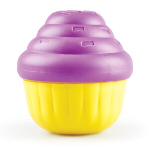 brightkins large cupcake treat dispenser for dogs - interactive dog toys, dog birthday toy for all breeds