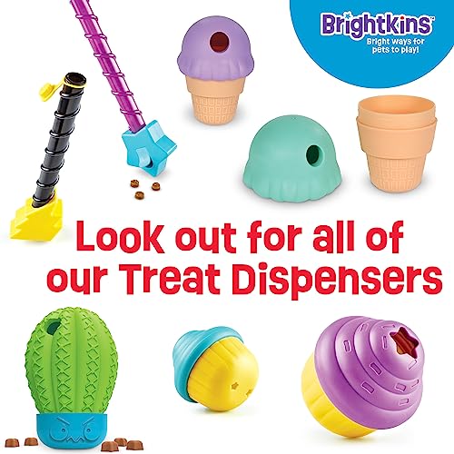 Brightkins Large Cupcake Treat Dispenser for Dogs - Interactive Dog Toys, Dog Birthday Toy for All Breeds