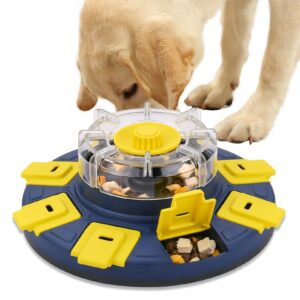 aluckmao dog food puzzle toy, slow feeder, mentally stimulating, interactive dog toy for small medium large dogs