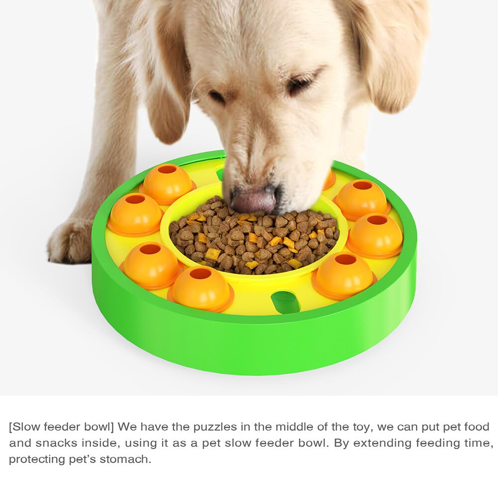 ikasus Dog Puzzle Toy, Interactive Dog Food Puzzle Slow Feeder Treat Dispenser for IQ Training & Mental Enrichment, Dog Treat Puzzle Feeder for Small,Medium and & Large Dogs Treat Training Type 3