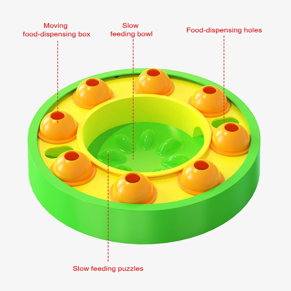 ikasus Dog Puzzle Toy, Interactive Dog Food Puzzle Slow Feeder Treat Dispenser for IQ Training & Mental Enrichment, Dog Treat Puzzle Feeder for Small,Medium and & Large Dogs Treat Training Type 3