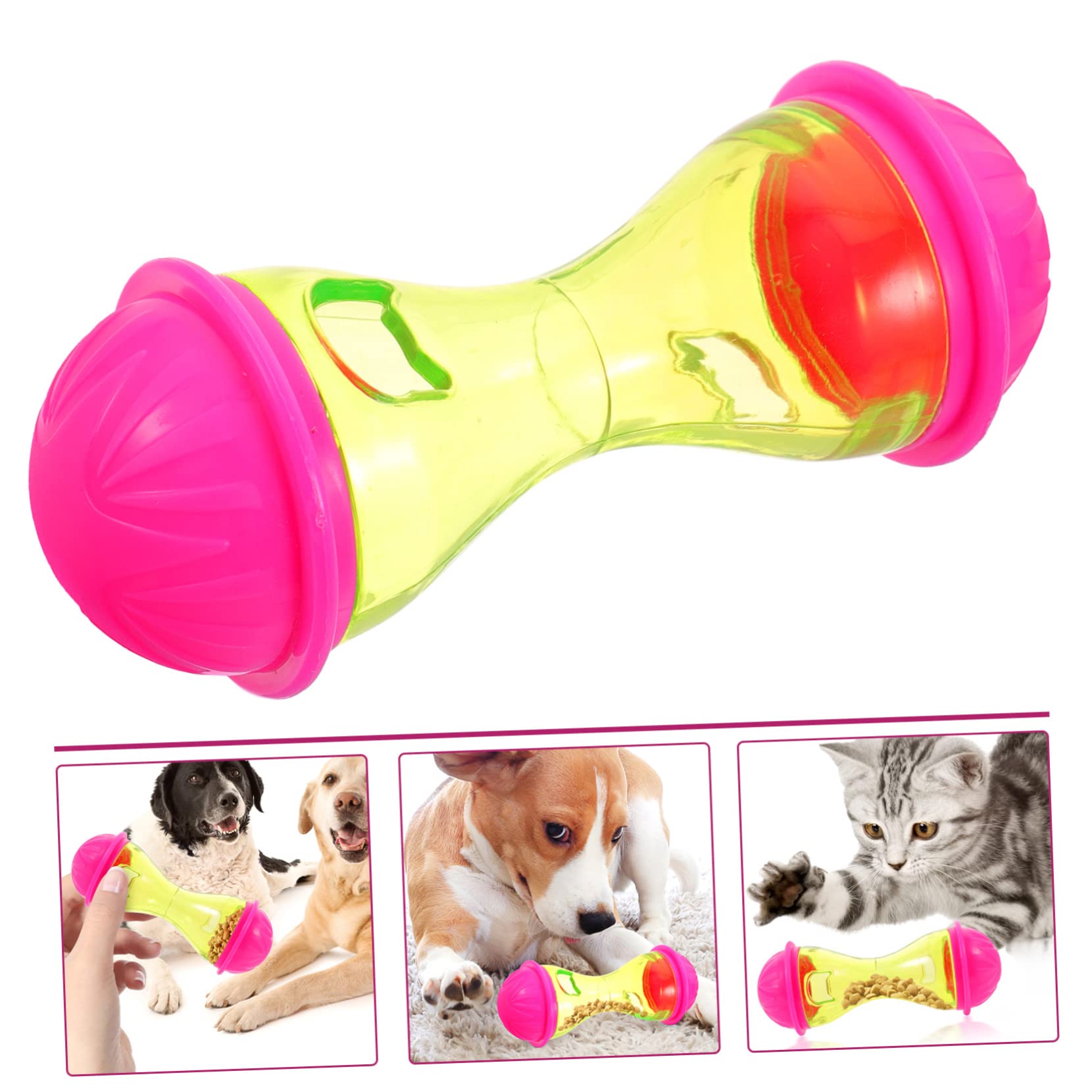 BUGUUYO Dog Food Leaker Auto Cat Toy Slow Feeder Dog Ball Treat Dog Entertainment Toys Cat and Dog Toys Bearded Dragon Toys Developmental Toys Dog Food Leakage Toy Brain Toy Pet Puppy Abs