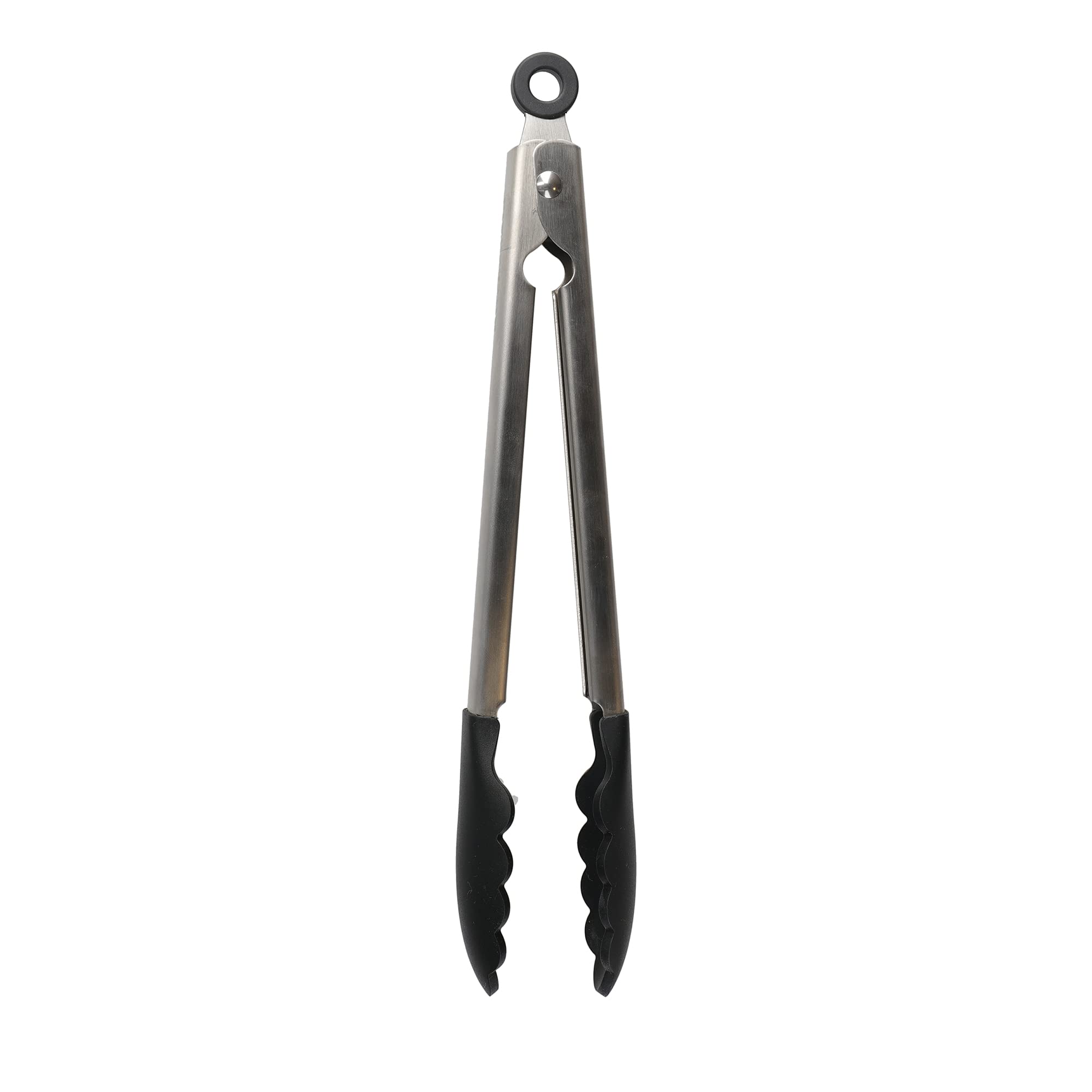 KitchenAid Silicone Tipped Kitchen Tongs, Black