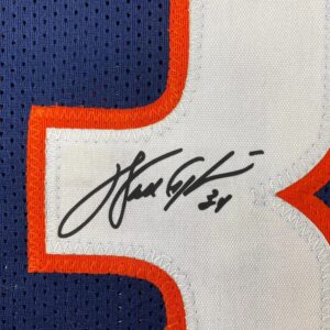 Facsimile Autographed Walter Payton Chicago Blue Reprint Laser Auto Football Jersey Size Men's XL