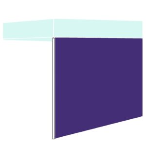 side walls for 10'x10' 10'x15' 10'x20' straight leg pop up tent canopy sunwalls only 1 pack sunshade sidewalls (for 10'x10', purple)