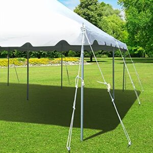 TentandTable 20' x 40' Premium Canopy Tent, White, Outdoor Pole Tent, 80-160 Person Capacity for Parties, Weddings, Events, Commercial and Residential Use, Large Heavy Duty Vinyl Canopy Tents