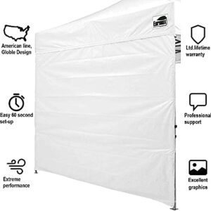 Eurmax USA Instant Canopy SunWall 10x10 Canopy Wall Sidewall for Pop Up Canopy Tent,1 Pack Sidewall Only (White)