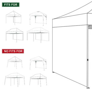 Eurmax USA Instant Canopy SunWall 10x10 Canopy Wall Sidewall for Pop Up Canopy Tent,1 Pack Sidewall Only (White)