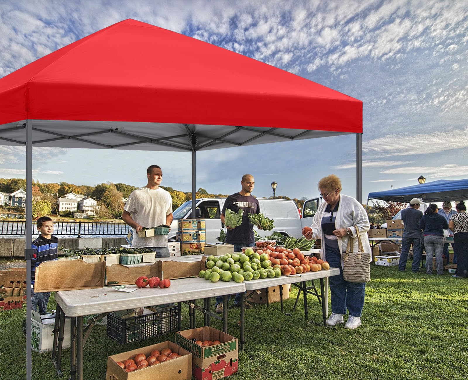 ABCCANOPY Durable Easy Pop up Canopy Tent 10x10, Red