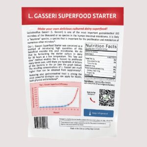 L. Gasseri SuperFood Starter Culture ProBiotic Cultured Dairy Low And Slow Yogurt Lactobacillus By Cutting Edge Cultures