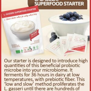 L. Gasseri SuperFood Starter Culture ProBiotic Cultured Dairy Low And Slow Yogurt Lactobacillus By Cutting Edge Cultures