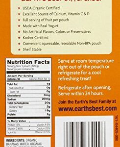 Earth's Best Sesame Street Fruit Yogurt Smoothies - Pineapple Banana Orange - 4.2 oz - 6 pk