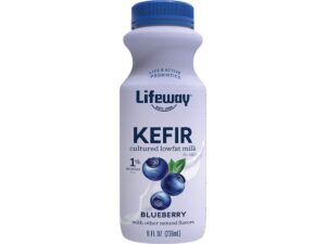 lifeway probiotic low fat blueberry kefir, 8 ounce -- 6 per case.