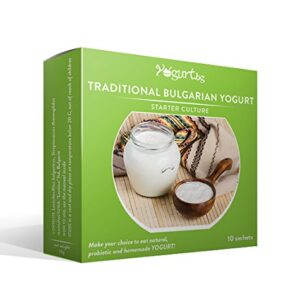 Yogurt.bg Starter Culture for Traditional Bulgarian Yogurt - 10 Sachets for 10 Liters Original Homemade Bulgarian Milk Product