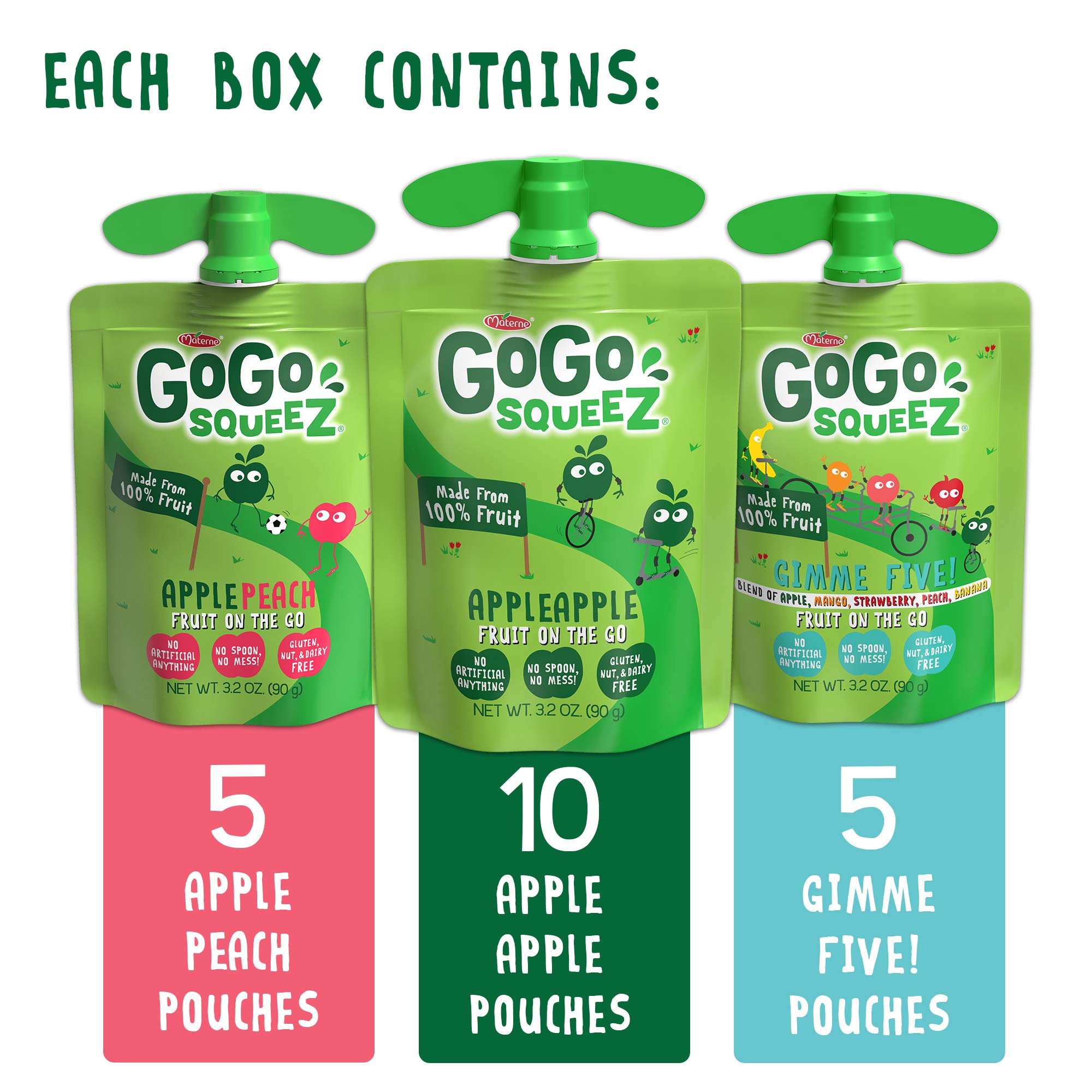 GoGo squeeZ yogurtZ and Fruit on the Go Variety Packs (60 Count)